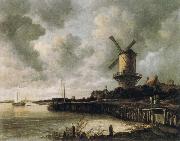 Jacob van Ruisdael The Windmill at Wijk bij Duurstede oil painting on canvas